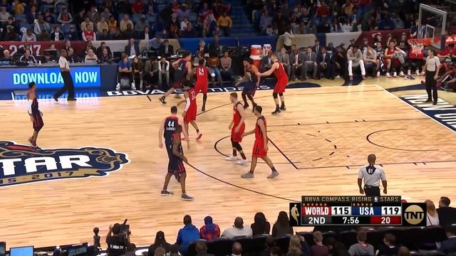 NBA All-Star Rising Stars Challenge 2017 World vs USA! Jamal Murray MVP смотреть онлайн