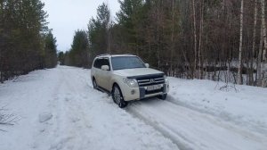 PAJERO 4 3.0 бензин и TLC 4.2 ДИЗЕЛЬ ПО МОКРОМУ СНЕГУ