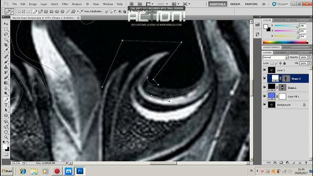 The Elder Scrolls V : Skyrim - Logo Vector Speed Art Photoshop CS5