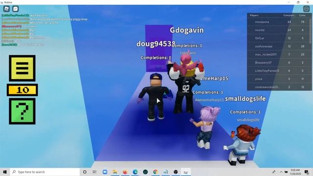 Roblox Jump Over The Walls смотреть онлайн
