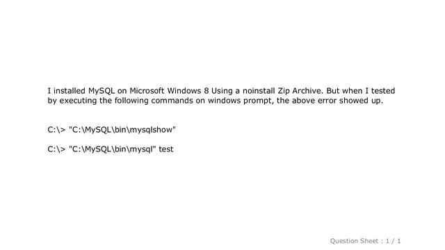 MySQL : ERROR 2003 (HY000): Can't connect to MySQL server on localhost (10061) смотреть онлайн