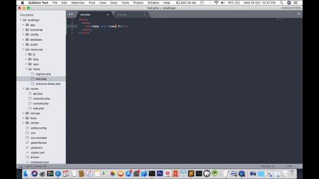 Laravel Php Views Tutorial смотреть онлайн