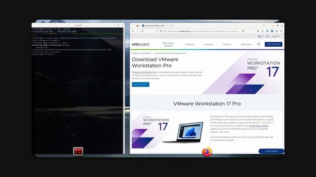 VMware Workstation 17 Pro on Linux Fedora 37 смотреть онлайн
