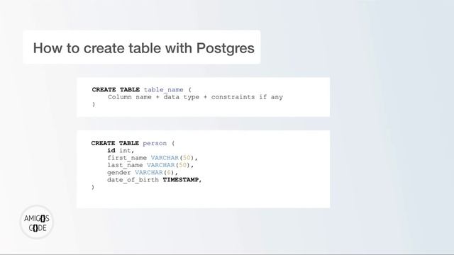 PostgreSQL: How To Create Tables (KEYNOTE) | Course | 2019 смотреть онлайн