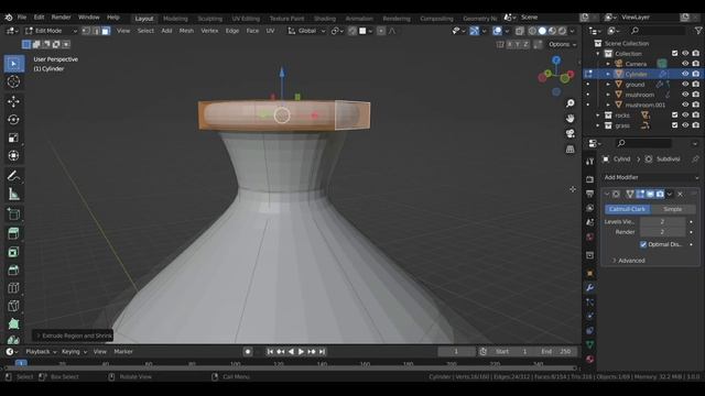 Blender 3D Beginner Tutorial: Mushrooms in Bottle смотреть онлайн