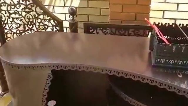 Беседка Анталия с мангальной зоной "Эмир" производственной компании "Огонь" смотреть онлайн