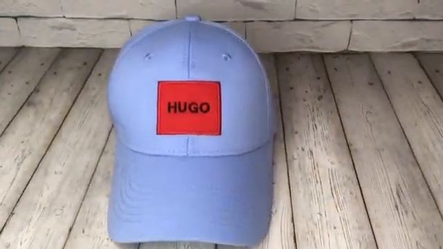 Бейсболка Hugo Boss голубая смотреть онлайн