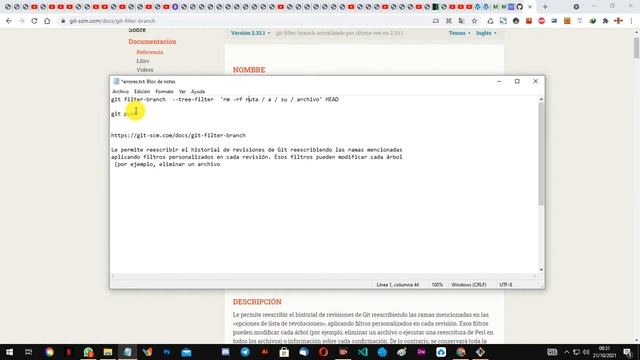 Git Error large files pero el archivo no se encuentra en el repositorio смотреть онлайн