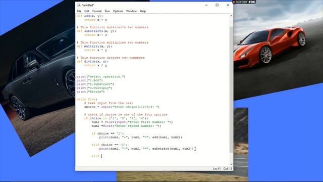 HOW TO MAKE A SIMPLE CALCULATOR USING PYTHON I.D.L.E | COME ON THINK OUTSTANDINGLY | смотреть онлайн