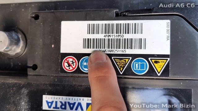 Замена и адаптация аккумулятора Audi A6 C6 / battery replacement and coding Audi A6C6 смотреть онлайн
