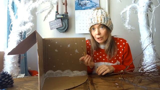 "Маленькая елочка" Снежный пейзаж в коробке смотреть онлайн