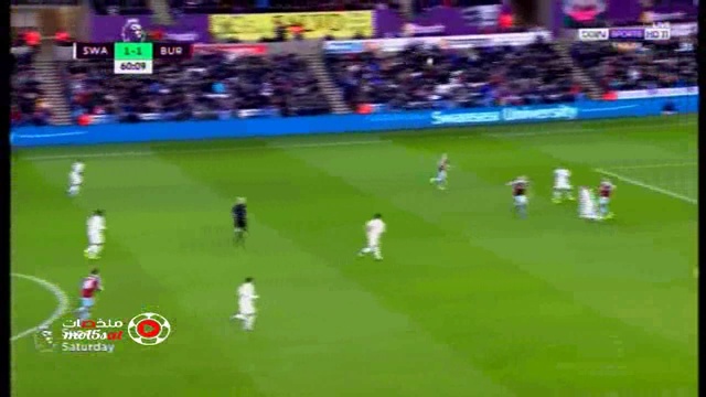 Swansea City 3 - 2 Burnley смотреть онлайн