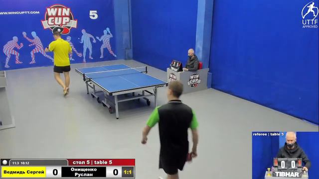 20:00 Ведмидь Сергей 3-1 Онищенко Руслан cтол 5 ЮГ-3 11.01.22 смотреть онлайн