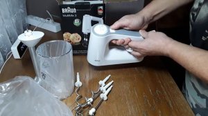 Распаковка - Миксер ручной Braun MultiMix 3 HM 3105 WH
