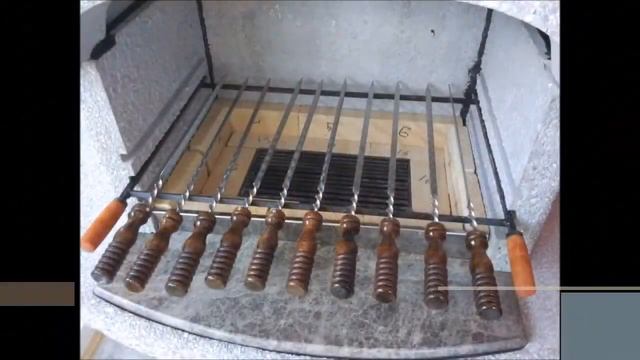 Барбекю печь "Мечта" из натурального мрамора смотреть онлайн