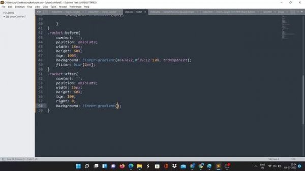 Rocket animation in html|| javascript animation