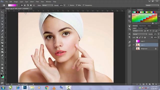adobe photoshop lesson no 19 Gradient tool смотреть онлайн