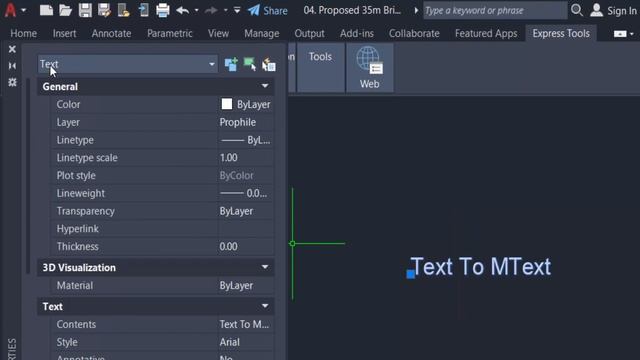 How to convert Text To MText in AutoCAD 2022 смотреть онлайн