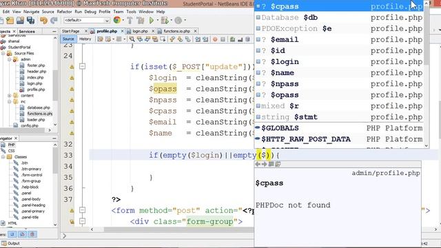 07 - Student Portal in PHP/MySQL (Pashto) смотреть онлайн