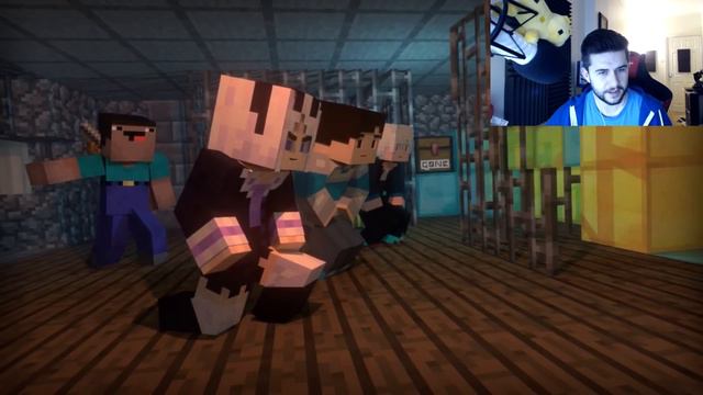 REACTING TO BLOCKING DEAD MINECRAFT MOVIE!! Minecraft Animations! смотреть онлайн
