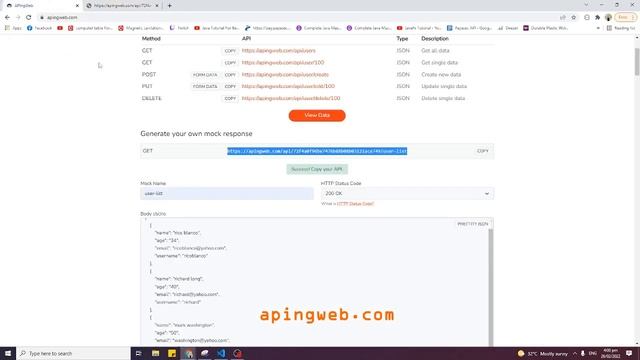 How to create a mock/dummy/fake server/mock response REST API смотреть онлайн
