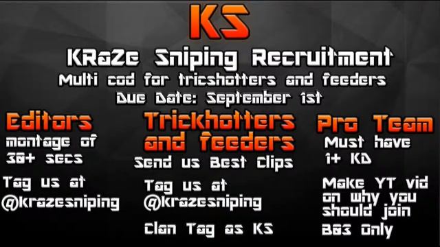KRaZe Sniping Recruitment/Welcome to Kraze смотреть онлайн