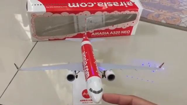 AirAsia Airbus A320 Neo Aircraft Model 1:150 #airline смотреть онлайн