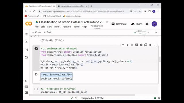 Exploring Titanic Dataset More| Decision Tree Model Visualization with pyplot | Google Colab смотреть онлайн