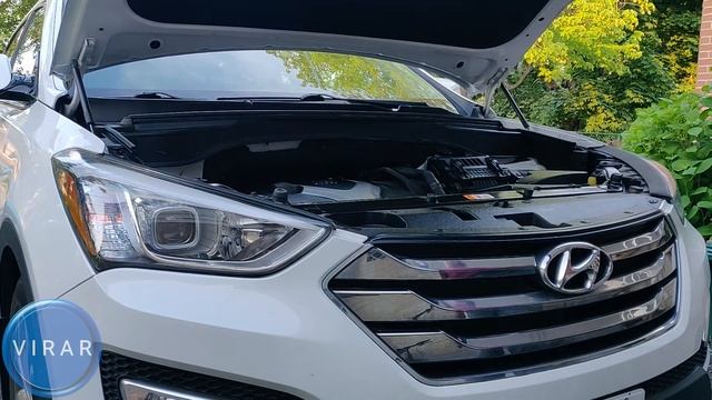 How to Open (and Close) the Hood - Hyundai Santa Fe (2013-2018) смотреть онлайн