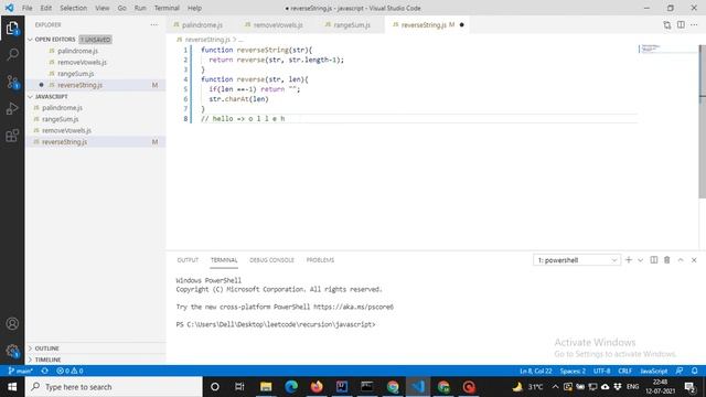 How to reverse a string recursively. смотреть онлайн