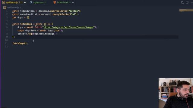 JavaScript Async/Await with a free API in 15 minutes project ! смотреть онлайн