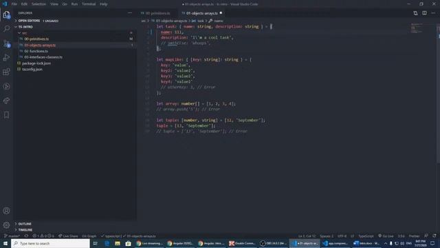 Angular 2020Q3. Intro. Typescript смотреть онлайн