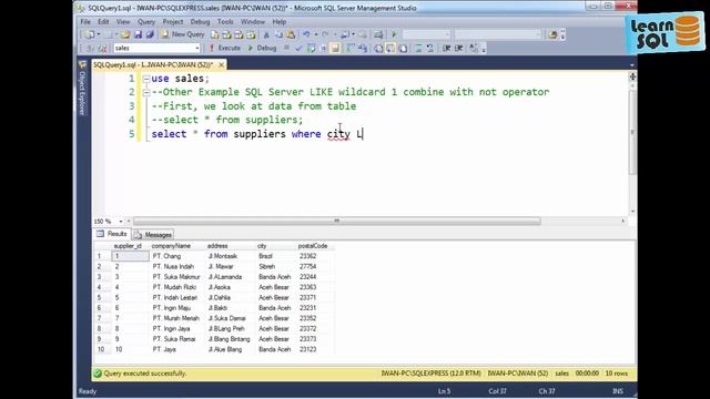 SQL Like смотреть онлайн
