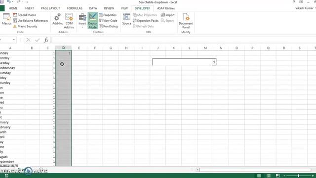 How to create a Searchable Dropdown in excel like google search. смотреть онлайн