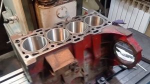 Расточка,гильзовка блока Cummins ISF 2.8. Валдай 3.8.