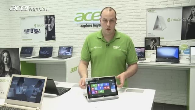 Acer Switch 10, a hibrid 2 az egyben tablet bemutatója magyarul az acershopban смотреть онлайн