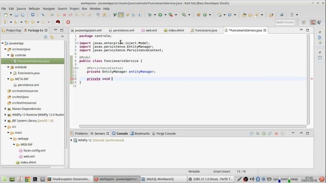 Desenvolvimento JavaEE: projeto utilizando CDI, JPA, JSF, JTA e Maven (parte 2) смотреть онлайн