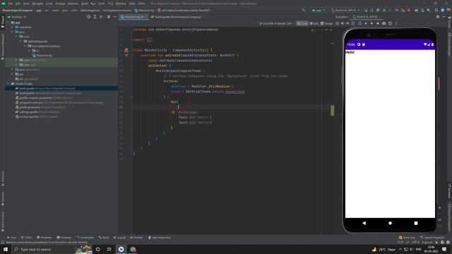 Part 9 : Android Jetpack Compose Master Course Box Layout Composable смотреть онлайн