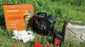 завожу бензогенератор патриот 4х тактный, 1квт, компактный, медный альтернатор, инверторный, лёгкий