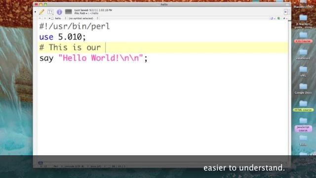 Perl: Comments смотреть онлайн