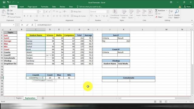 Excel Basic Formulas - Top 10 most used formulas in excel. Most used formulas in excel tutorial 202 смотреть онлайн