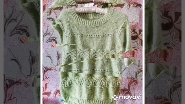 Джемпер пушистый, вязаный цвет ментол из пуха норки. смотреть онлайн