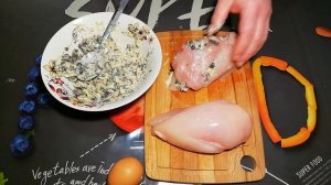 Куриная грудка фаршированная грибами и сыром в духовке