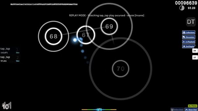 osu! zxcursed-waste DT PASS 10❌ смотреть онлайн