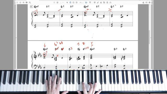My Funny Valentine Piano Tutorial | Jazz Chords Part II смотреть онлайн