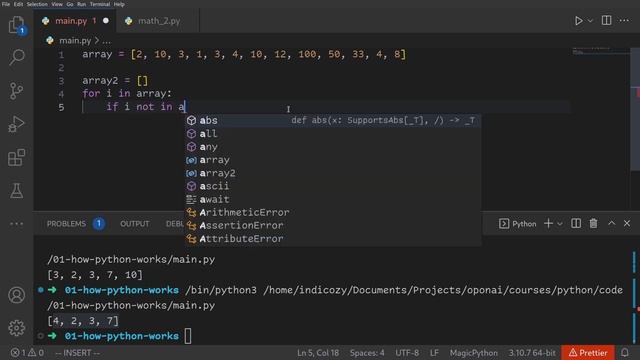 Основы Python: lists exec смотреть онлайн