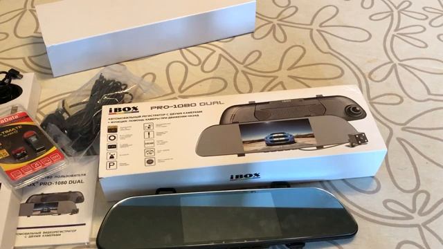 Обзор на Видеорегистратор - Зеркало с камерой заднего вида iBOX PRO-1080 смотреть онлайн