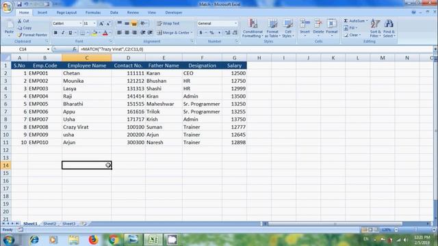 Excel 2007: how to use match function in excel смотреть онлайн