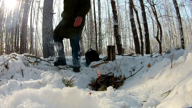 Одиночный поход в лес зимой смотреть онлайн