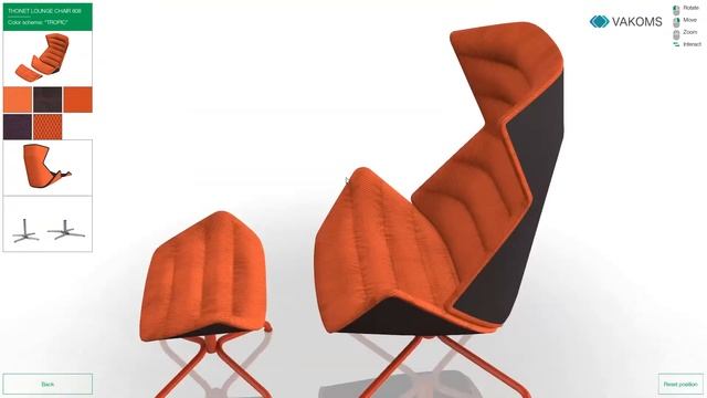 Chair 3D Configuration App by Vakoms смотреть онлайн